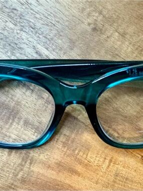 Teal Resin Fashion Eyeglass Frames - Stylish Home Accent